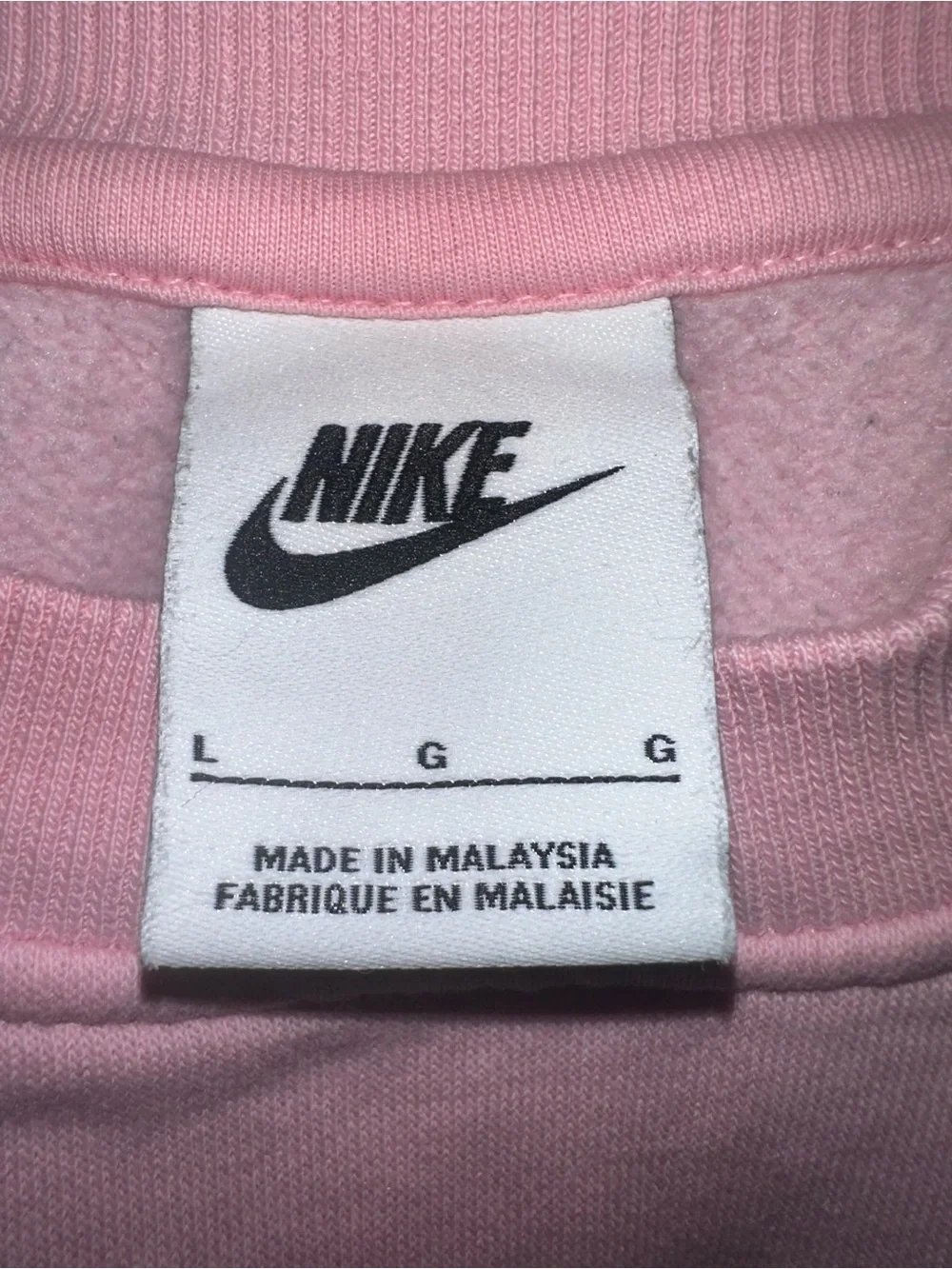 Nike Pink Crewneck Sweatshirt